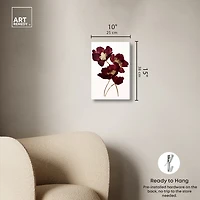ART REMEDY® "Wine Flowers" Giclee Floral And Botanical Canvas Art