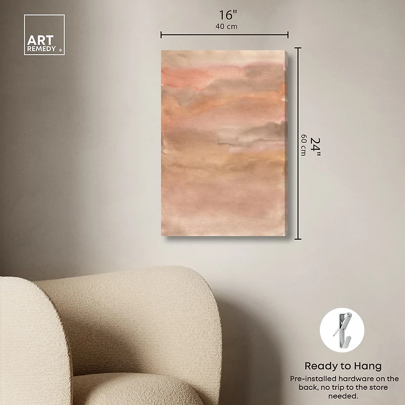 ART REMEDY® "Sienna Pigments Blend" Giclee Abstract Canvas Art