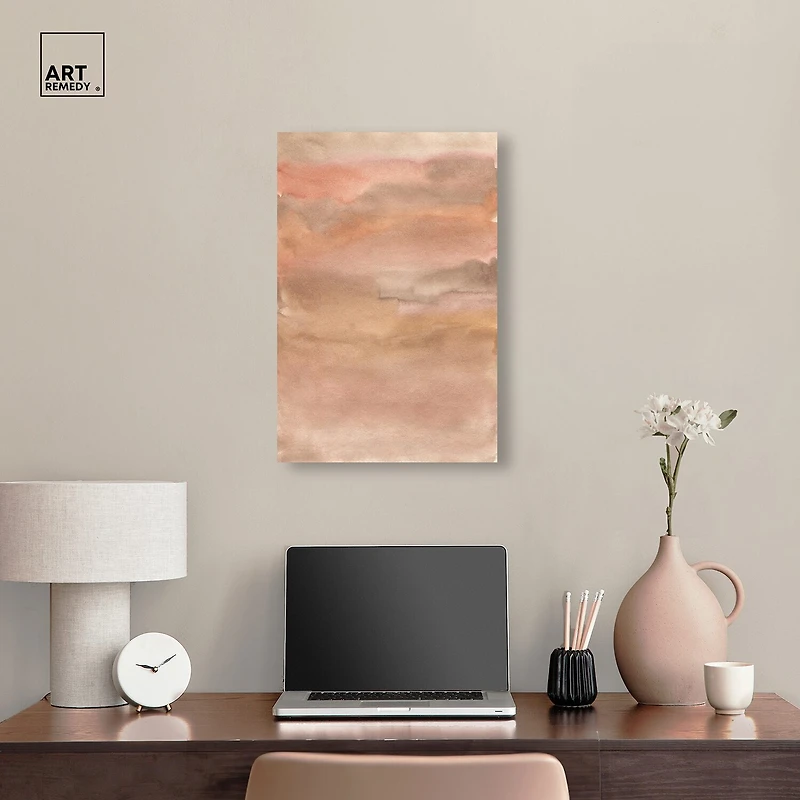 ART REMEDY® "Sienna Pigments Blend" Giclee Abstract Canvas Art