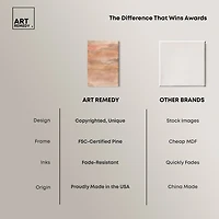 ART REMEDY® "Sienna Pigments Blend" Giclee Abstract Canvas Art
