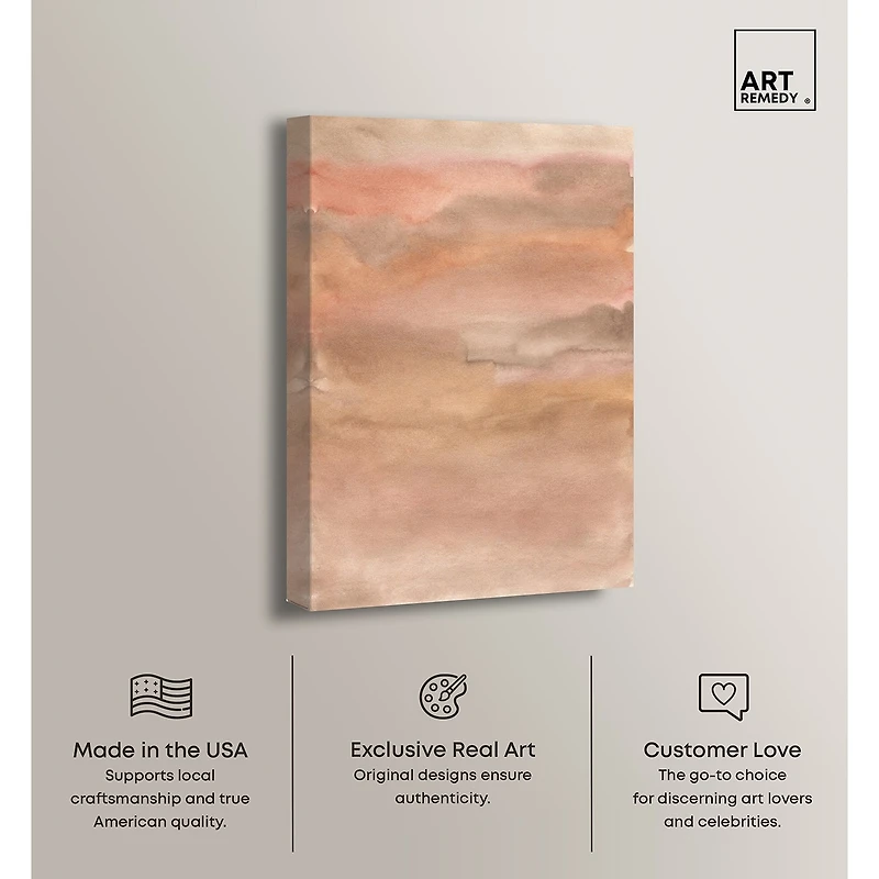 ART REMEDY® "Sienna Pigments Blend" Giclee Abstract Canvas Art