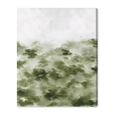 ART REMEDY® "Foggy Rainforest" Giclee Nature And Landscape Canvas Art