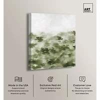 ART REMEDY® "Foggy Rainforest" Giclee Nature And Landscape Canvas Art