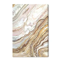 ART REMEDY® "Royal Gold Geode" Giclee Abstract Canvas Art
