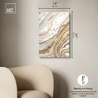 ART REMEDY® "Royal Gold Geode" Giclee Abstract Canvas Art