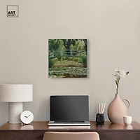 ART REMEDY® "Monet - The Japanese Footbridge And The Water Lily Pool Giverny" Giclee Floral And Botanical Canvas Art