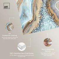ART REMEDY® "The Luxurious Geode" Giclee Abstract Canvas Art