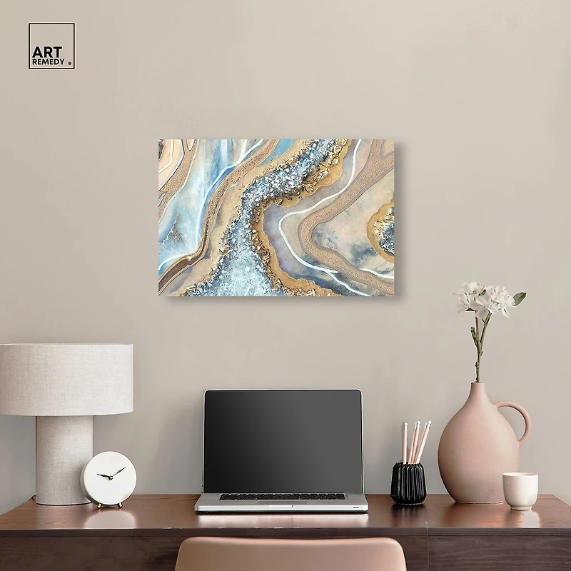 ART REMEDY® "The Luxurious Geode" Giclee Abstract Canvas Art