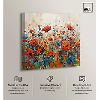 ART REMEDY® "Beautiful Garden Bloom" Giclee Floral And Botanical Canvas Art