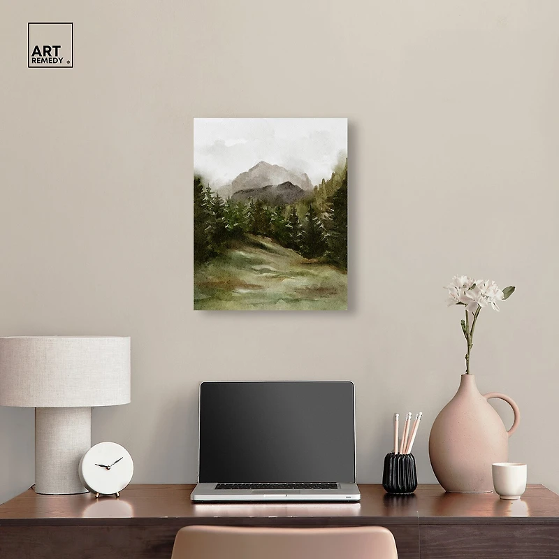 ART REMEDY® "April Woodland" Giclee Nature And Landscape Canvas Art