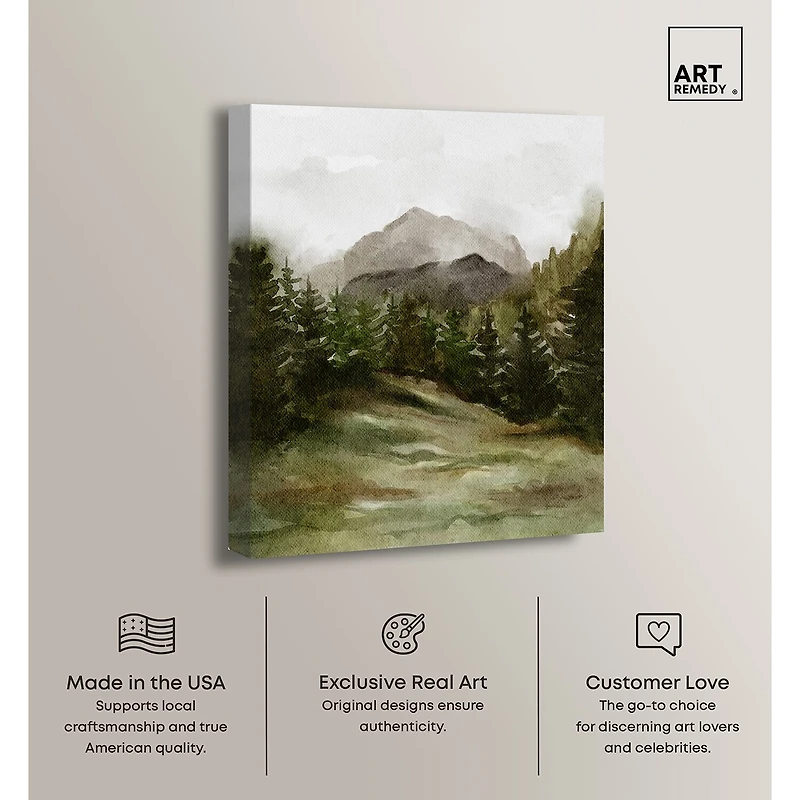 ART REMEDY® "April Woodland" Giclee Nature And Landscape Canvas Art