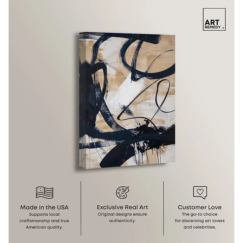 ART REMEDY® "Flowing" Giclee Abstract Canvas Art