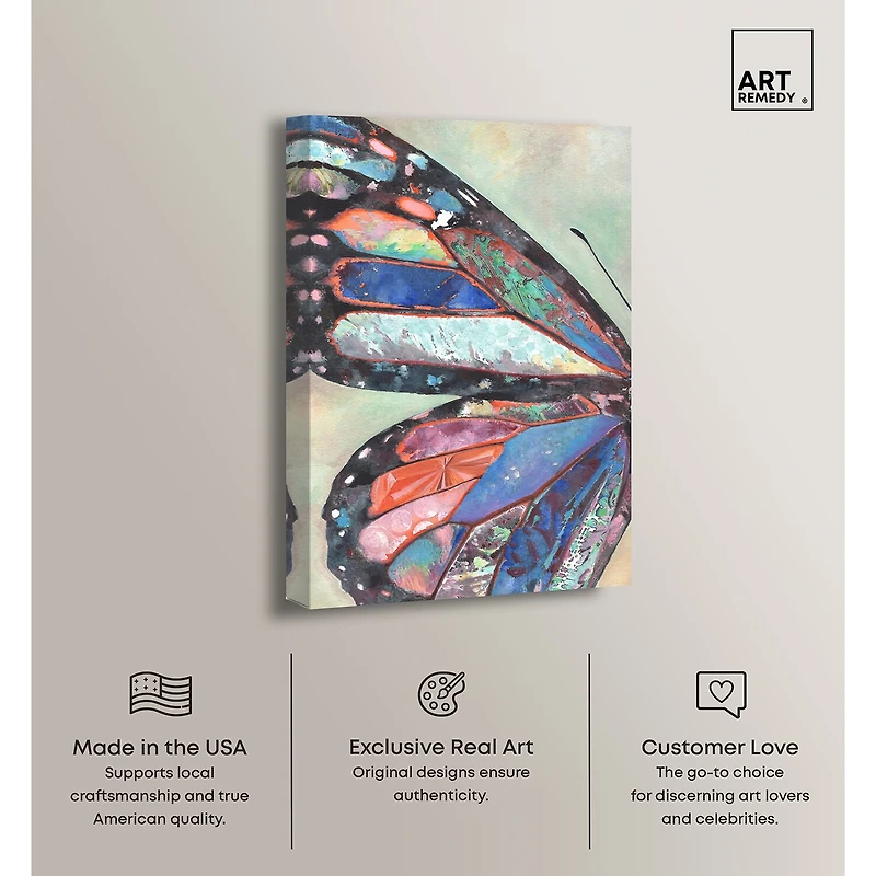 ART REMEDY® "Butterfly Part I" Giclee Animals Canvas Art