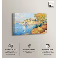 ART REMEDY® "Sail Off In The Morning" Giclee Transportation Canvas Art