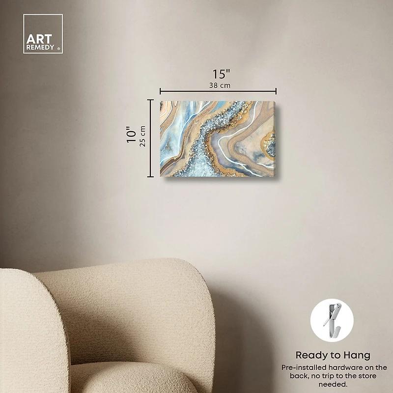 ART REMEDY® "The Luxurious Geode" Giclee Abstract Canvas Art