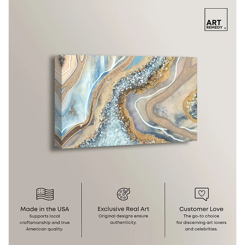 ART REMEDY® "The Luxurious Geode" Giclee Abstract Canvas Art