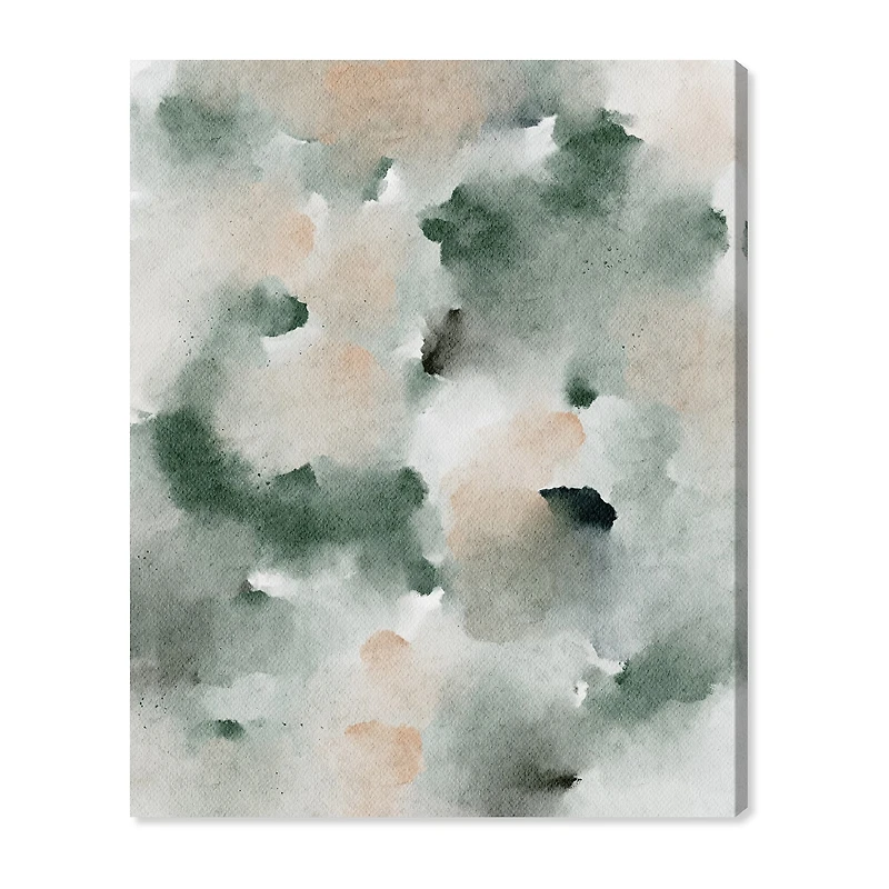 ART REMEDY® "Smoky And Blush Shadows" Giclee Abstract Canvas Art