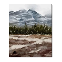 ART REMEDY® "February Rocks Landscape" Giclee Nature And Landscape Canvas Art