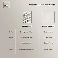 ART REMEDY® "Neutral Lines I" Giclee Abstract Canvas Art