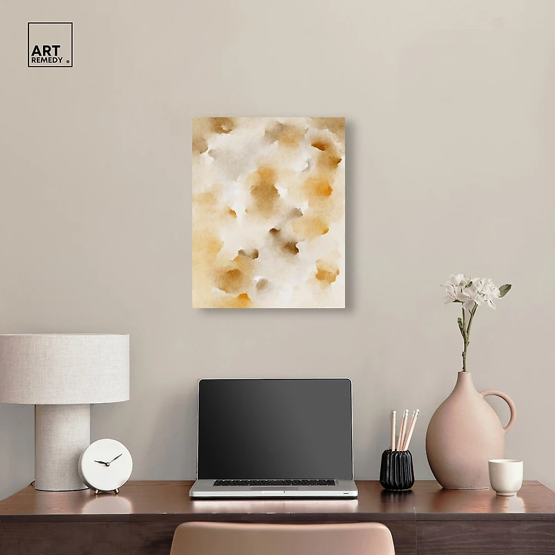 ART REMEDY® "Pearls And Amber" Giclee Abstract Canvas Art