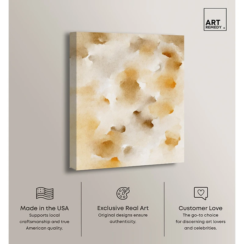 ART REMEDY® "Pearls And Amber" Giclee Abstract Canvas Art