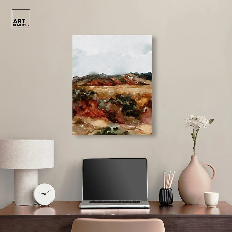 ART REMEDY® "A Campfire" Giclee Nature And Landscape Canvas Art