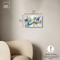 ART REMEDY® "Fluttering Butterflies" Giclee Animals Canvas Art