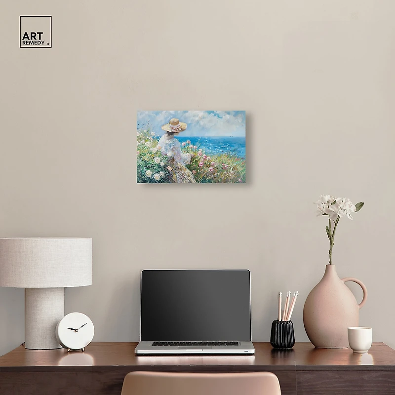 ART REMEDY® "Gentle Sea" Giclee Nautical And Coastal Canvas Art
