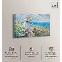 ART REMEDY® "Gentle Sea" Giclee Nautical And Coastal Canvas Art