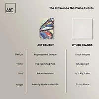 ART REMEDY® "Butterfly Part Ii" Giclee Animals Canvas Art