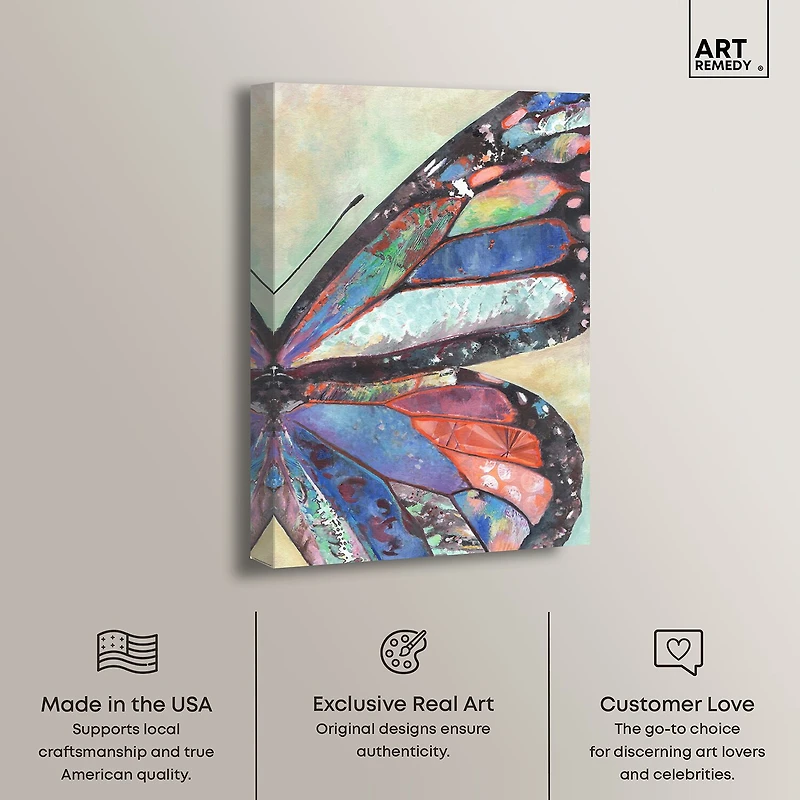ART REMEDY® "Butterfly Part Ii" Giclee Animals Canvas Art