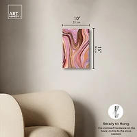 ART REMEDY® "Doll Memories - Pink Geode" Giclee Abstract Canvas Art