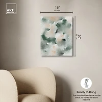 ART REMEDY® "Smoky And Blush Shadows" Giclee Abstract Canvas Art