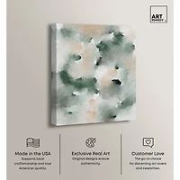 ART REMEDY® "Smoky And Blush Shadows" Giclee Abstract Canvas Art
