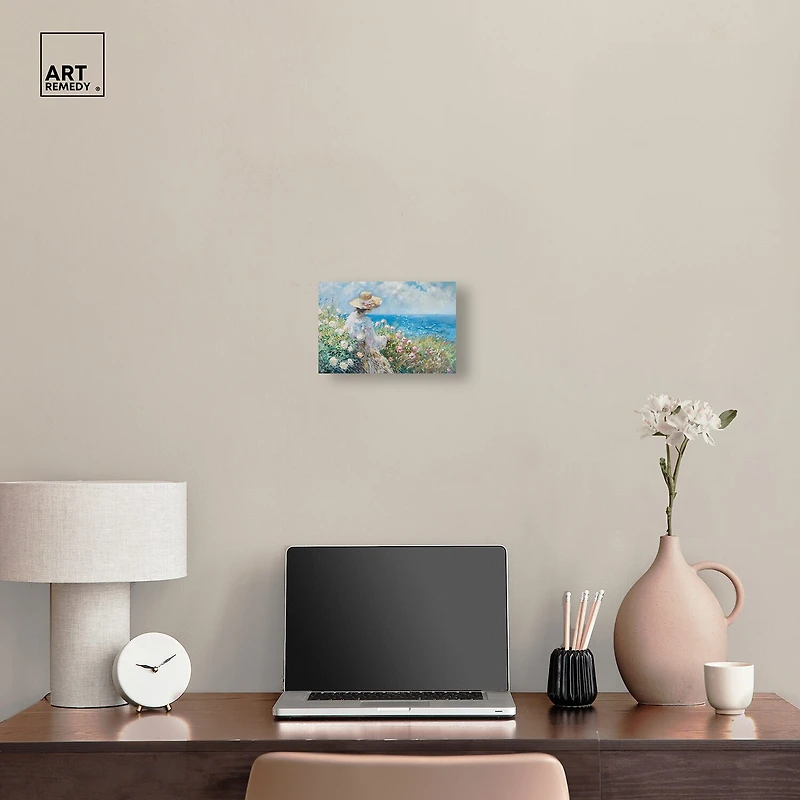 ART REMEDY® "Gentle Sea" Giclee Nautical And Coastal Canvas Art
