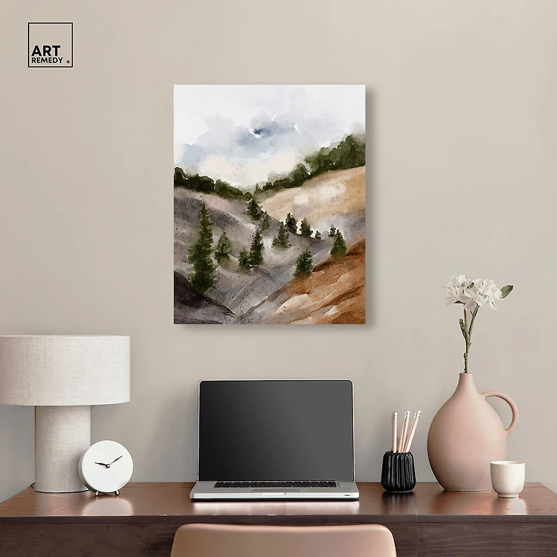 ART REMEDY® "Looks Closer But Is Far" Giclee Nature And Landscape Canvas Art