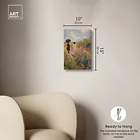 ART REMEDY® "Dawn Floral Mist Panoramic" Giclee Classic And Figurative Canvas Art