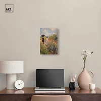 ART REMEDY® "Dawn Floral Mist Panoramic" Giclee Classic And Figurative Canvas Art