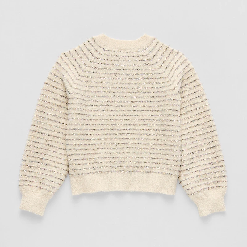 Thereabouts Little & Big Kid Girls Round Neck Long Sleeve Pullover Sweater