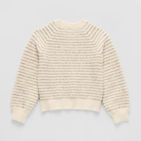 Thereabouts Little & Big Kid Girls Round Neck Long Sleeve Pullover Sweater