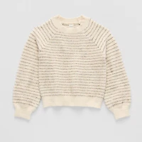 Thereabouts Little & Big Kid Girls Round Neck Long Sleeve Pullover Sweater