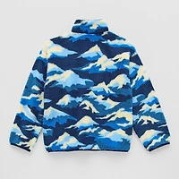 Thereabouts Sherpa Little & Big Kid Boys Mock Neck Long Sleeve Fleece Casual Quarter-Zip Pullover