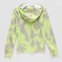 Xersion Little & Big Kid Boys Hooded Long Sleeve Moisture Wicking Active T-Shirt