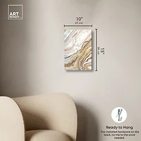 ART REMEDY® "Royal Gold Geode" Giclee Abstract Canvas Art