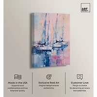 ART REMEDY® "Pastel Sea Breeze" Giclee Nautical And Coastal Canvas Art