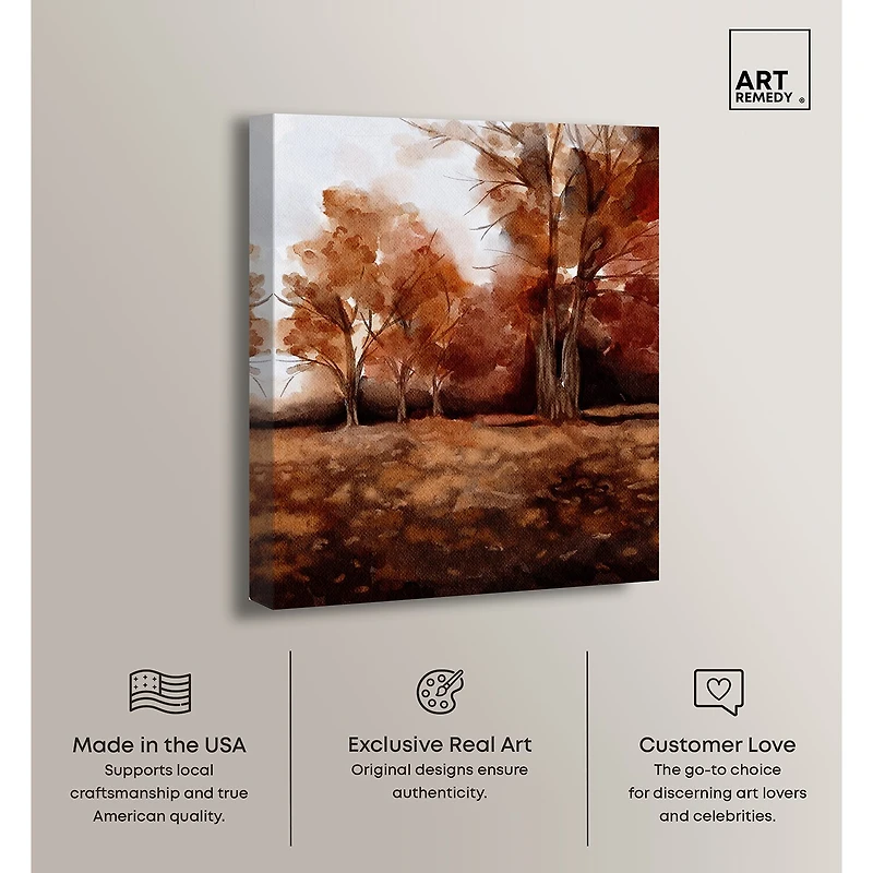 ART REMEDY® "November Landscape" Giclee Nature And Landscape Canvas Art