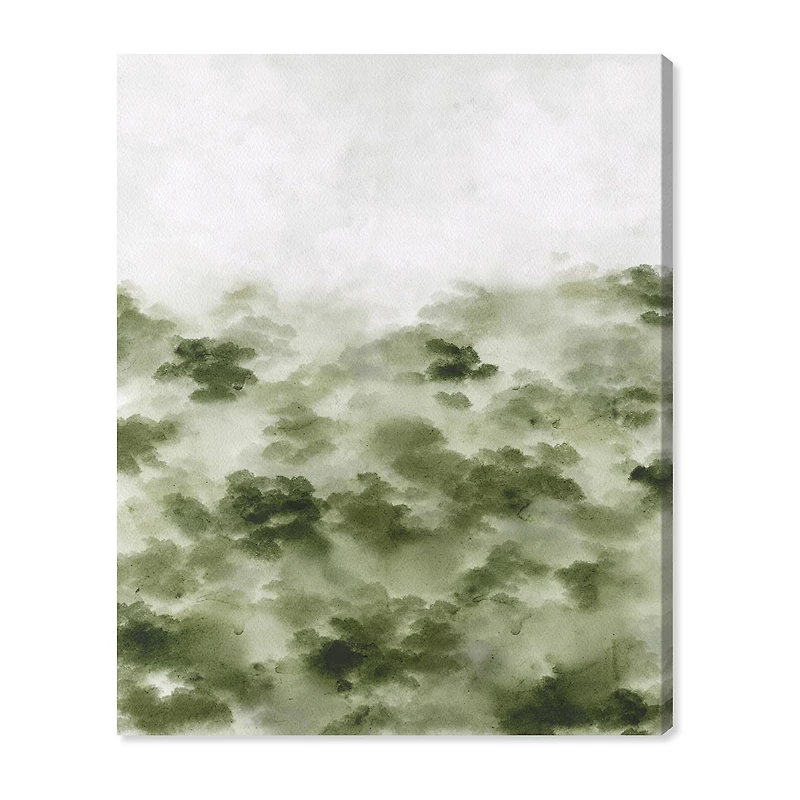 ART REMEDY® "Foggy Rainforest" Giclee Nature And Landscape Canvas Art