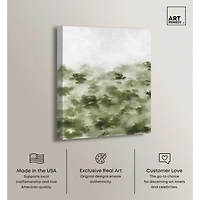 ART REMEDY® "Foggy Rainforest" Giclee Nature And Landscape Canvas Art