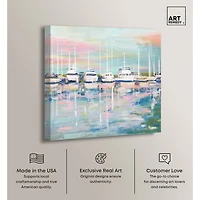 ART REMEDY® "Coastal Dock" Giclee Nautical And Coastal Canvas Art