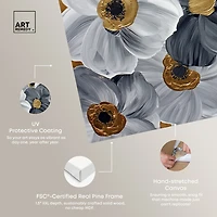 ART REMEDY® "Fields And Fields" Giclee Floral And Botanical Canvas Art
